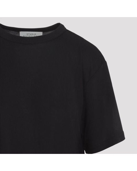 Studio Nicholson Black Rond Short Sleeve T-Shirt
