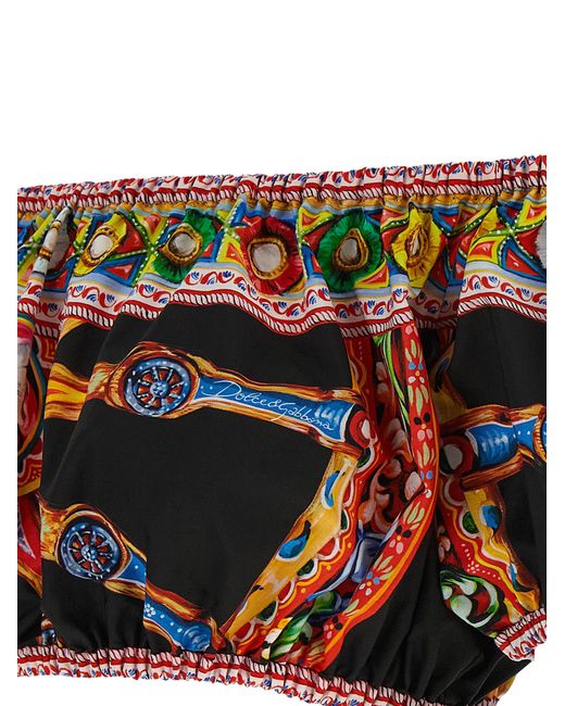 Dolce & Gabbana Brown Cotton Pattern Shirt