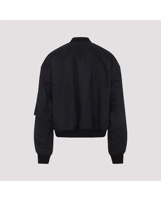 Balenciaga Black Nylon Bomber Jacket for men