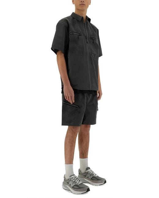 Alpha Industries Black Short Laser Cut for men
