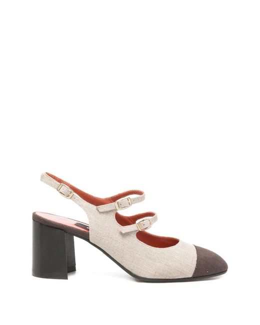 CAREL PARIS Pink Papaya Slingback Pumps