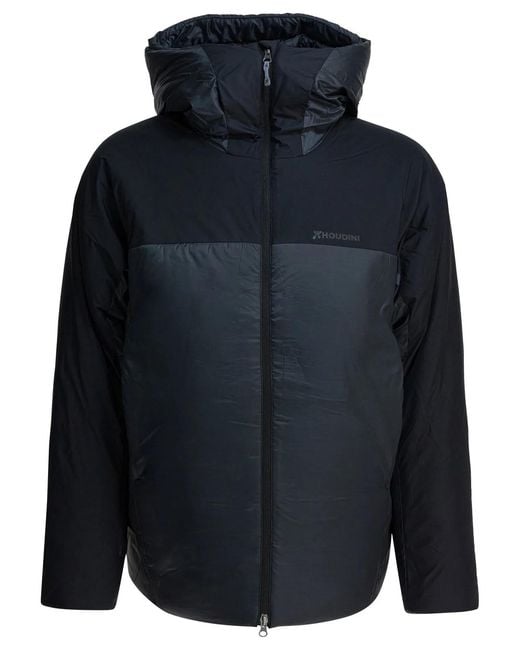 Houdini Sportswear Blue Recycled Polyester Jacket for men