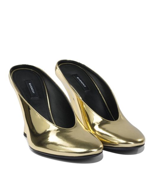 Givenchy Metallic "Sculpted" 95 Mm Heeled Mule