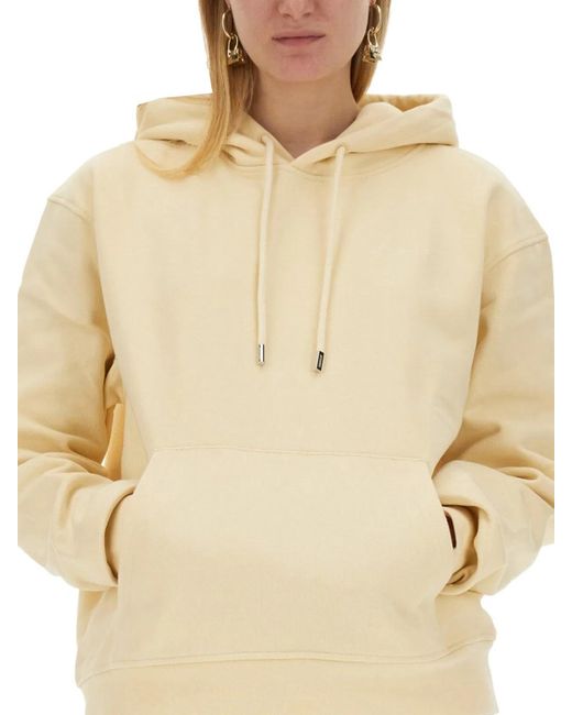 Jacquemus Natural Sweatshirt With Logo