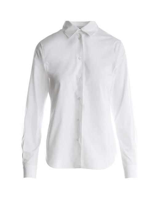 Aspesi White Popeline Basic Shirt