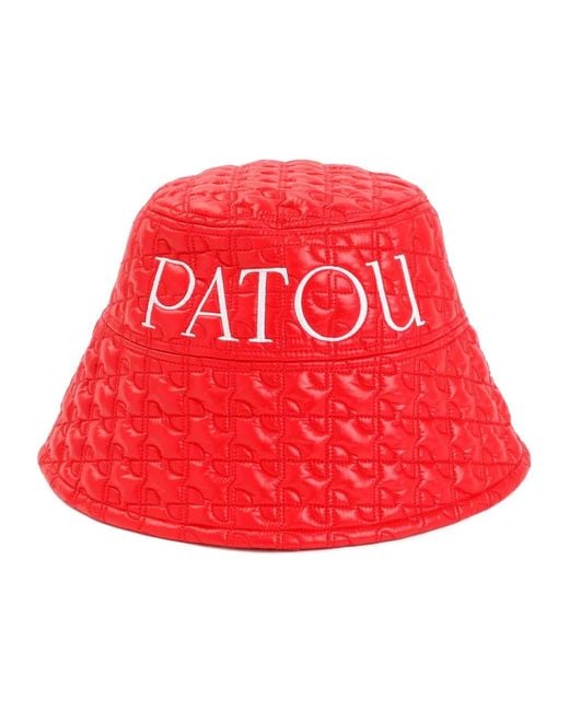 Patou Red Bucket Hat