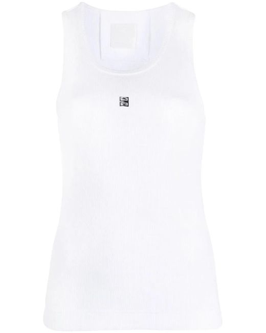 Givenchy White Canotta Slim