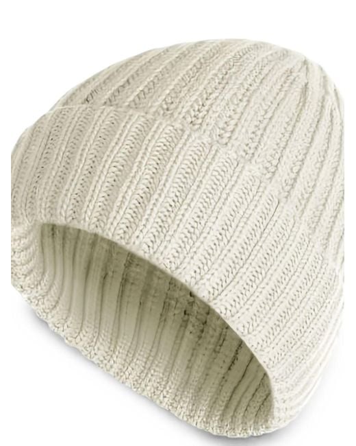 Malo White Cashmere Hat for men