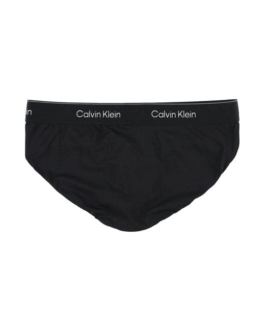 Calvin Klein Black 3-Pack Cotton Blend Briefs for men
