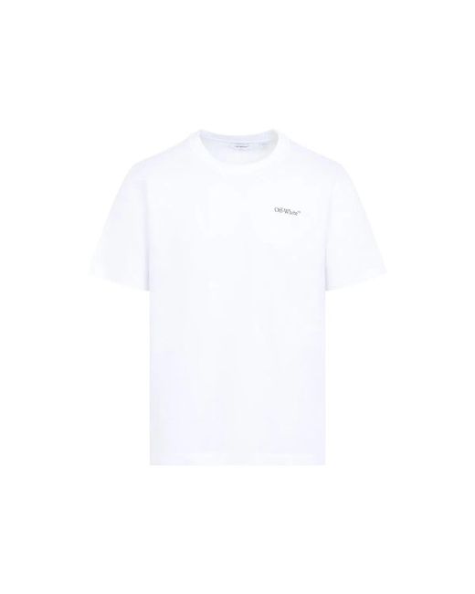 Off-White c/o Virgil Abloh White "Small Bookish Regular" Short Sleeves Tee