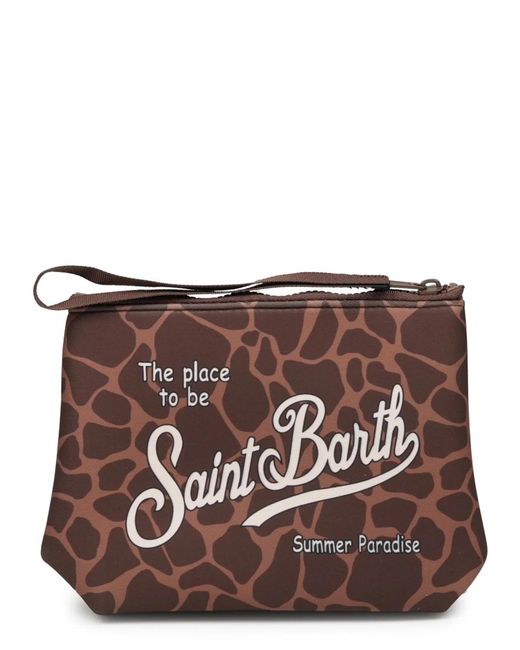 Mc2 Saint Barth Brown Aline Mini Clutch Pouch (15.5Cm X 21Cm X 7Cm) for men