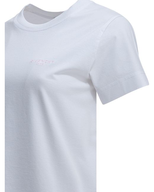 Givenchy White Cotton Crewneck T-Shirt