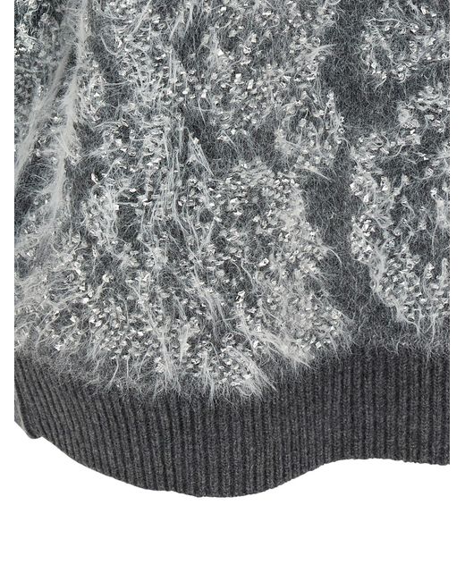 Nude Gray Jacquard Sweater