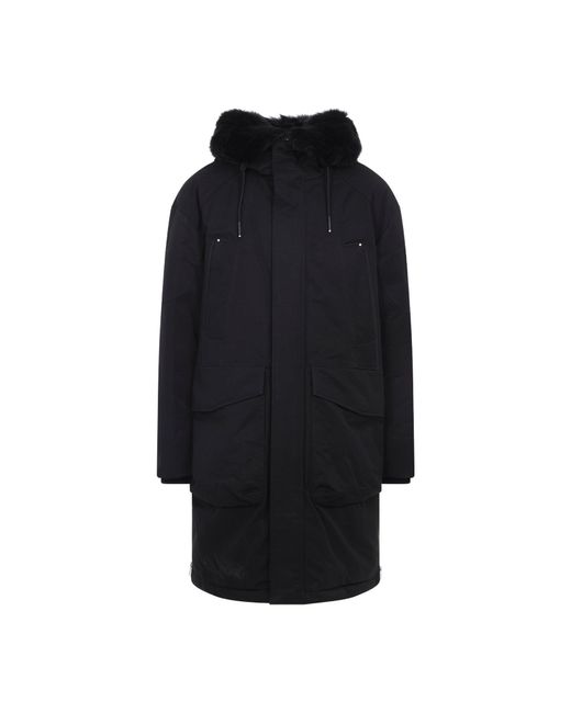 Moose Knuckles Black Dawson Cotton Parka for men