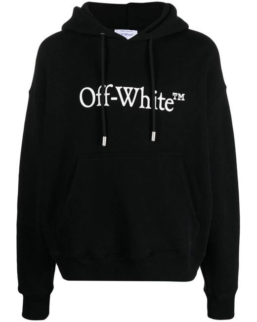 Off-White c/o Virgil Abloh Black Logo Print Hoodie
