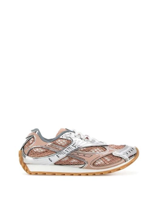 Bottega Veneta White Orbit Lace Up Sneaker