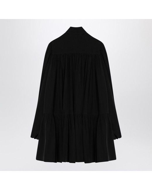 Saint Laurent Black Lavallière Dress