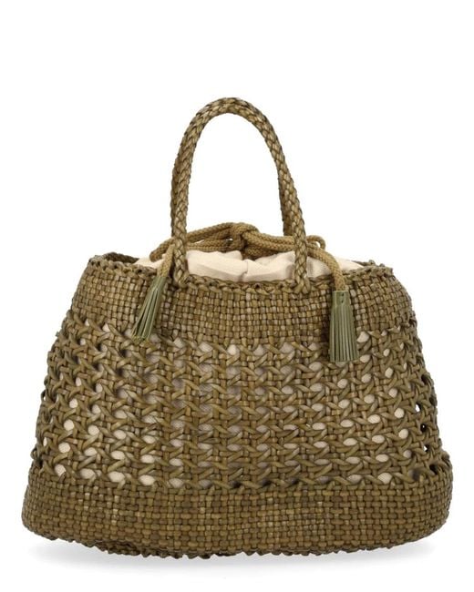 Dragon Diffusion Metallic Leather Shoulder Bag