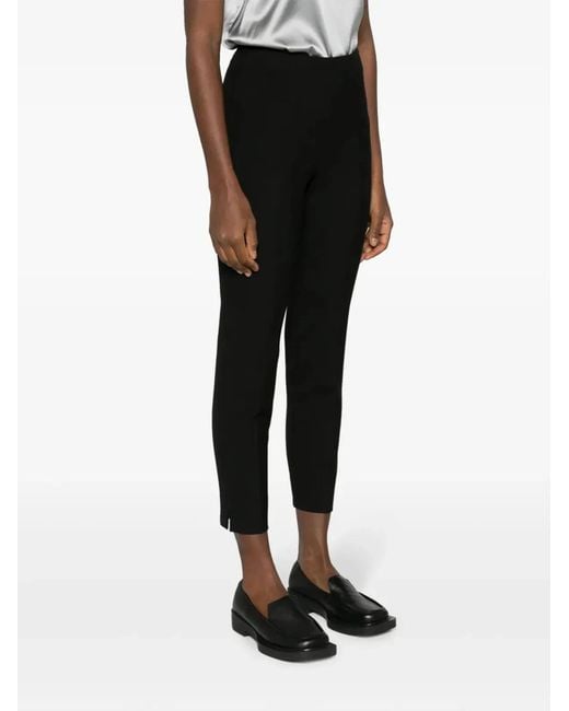 Peserico Black Confort Fit Side Zip Trousers