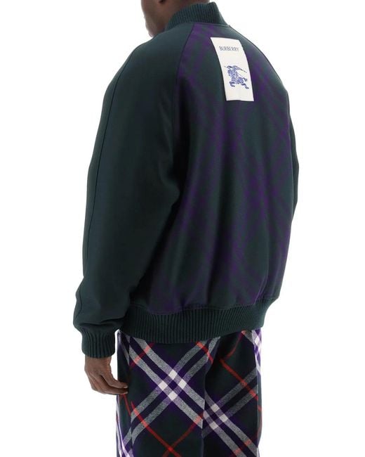 Burberry Blue Reversible Bomber Jacket for men
