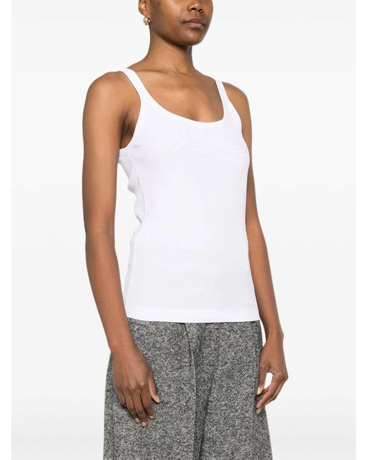 Dolce & Gabbana White Dolce & Gabbana Logo Tank Top