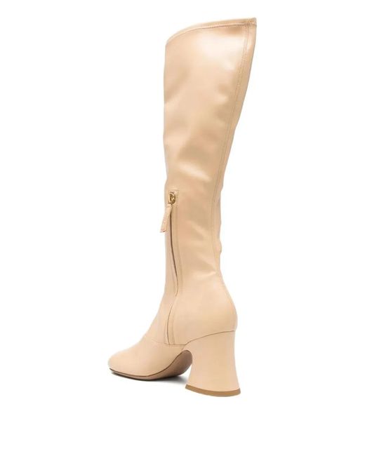 Chloé White Janis Heeled Boots