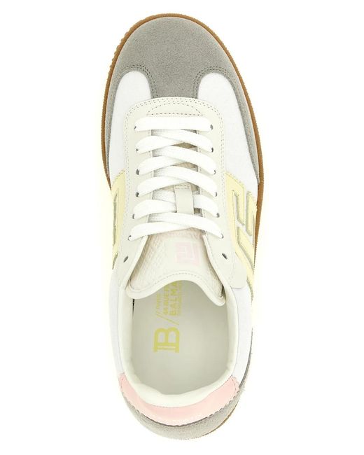 Balmain White 'Swan' Sneakers