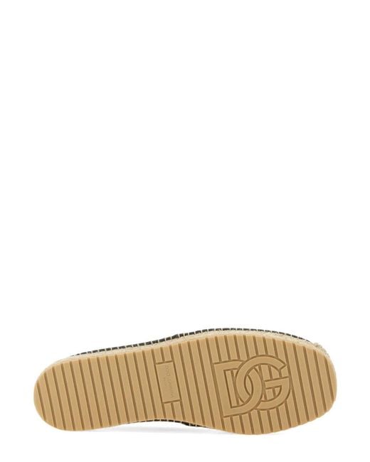 Dolce & Gabbana Black Dolce & Gabbana Espadrille With Logo for men