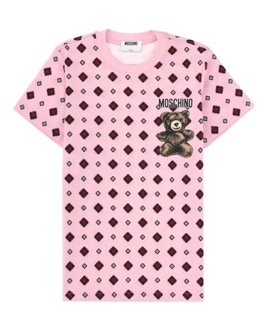 Moschino Pink T-Shirt With Print