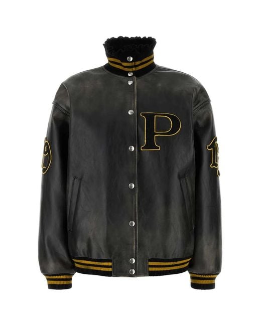 Prada Black Leather Jacket
