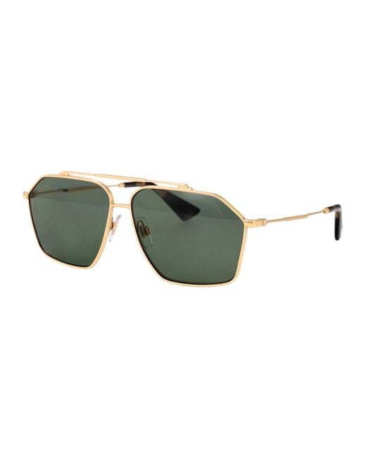 Dolce & Gabbana Green Dolce & Gabbana Metal Sunglasses