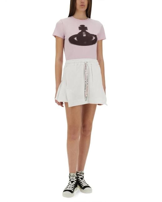 Vivienne Westwood White Cheerleader Skirt