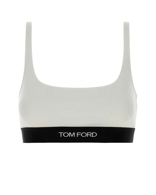 Tom Ford White Modal Bralette