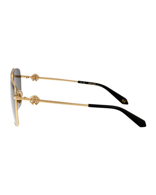 Roberto Cavalli Gray Acetate Sunglasses