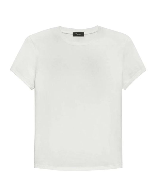 Theory White Pima Cotton T-Shirt