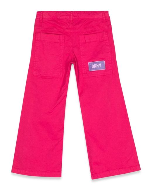 DKNY Red Wide Leg Pants