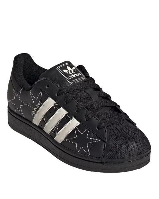 Adidas Originals Black Superstar Ii Sneakers