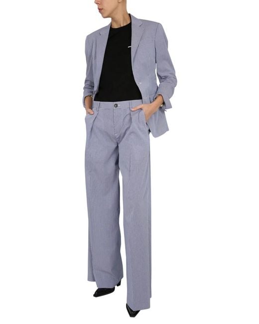DSquared² Purple Oversize Fit Blazer