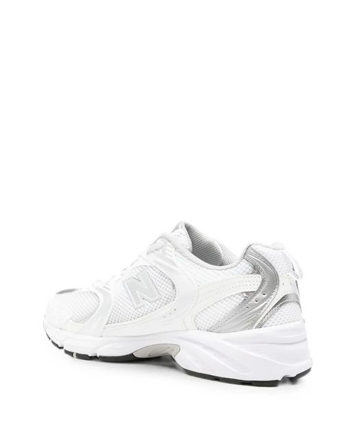 New Balance White "Vtz" Textile & Other Fibers Sneakers