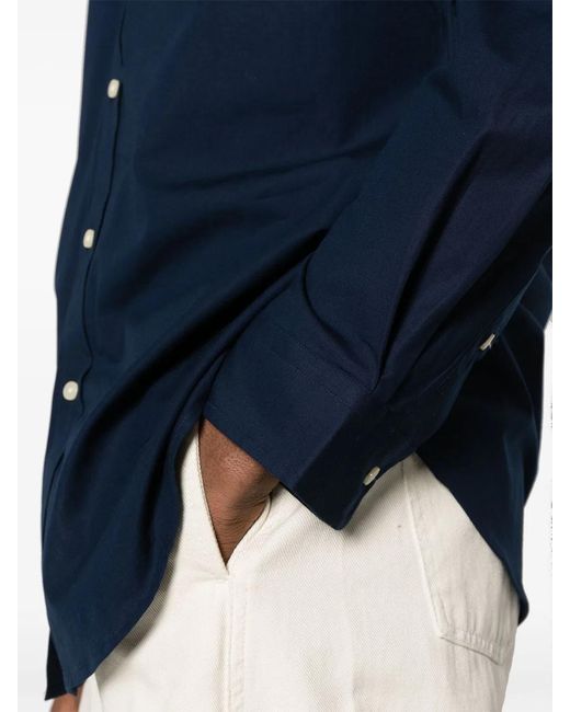 Polo Ralph Lauren Blue Slim Fit Stretch Shirt for men