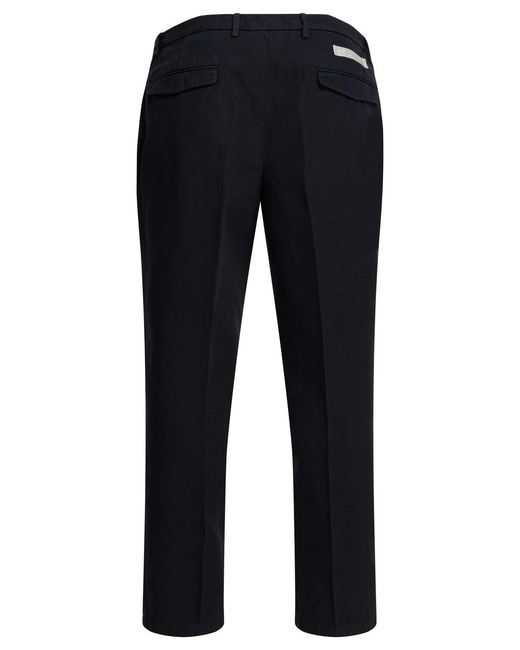Briglia 1949 Blue Cotton Linen Trousers for men