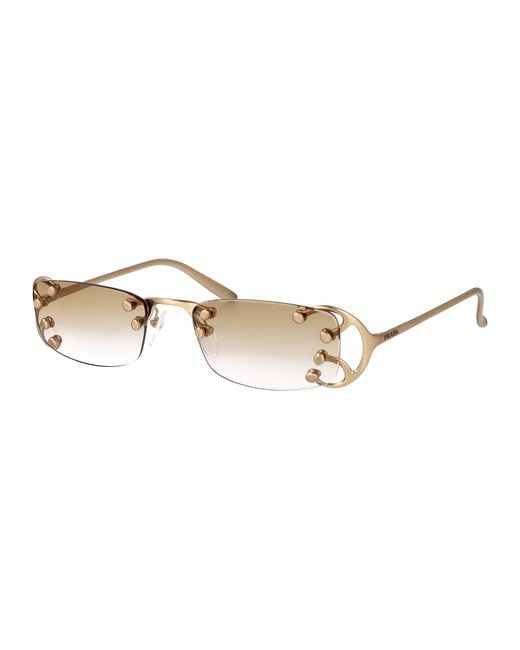 Prada Natural Metal Sunglasses