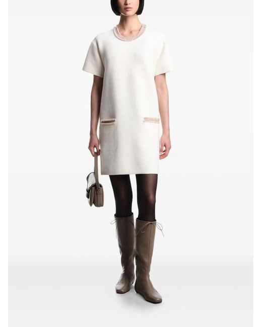 Emporio Armani White Short Dress