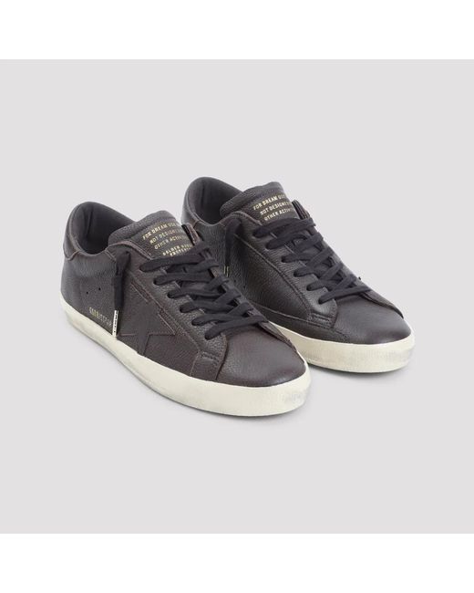 Golden Goose Deluxe Brand Blue Super-Star Leather Sneakers for men
