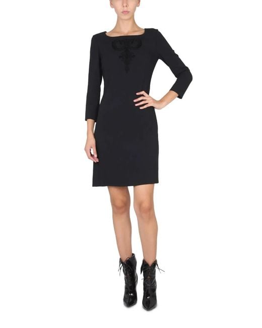 Boutique Moschino Black Cady Dress