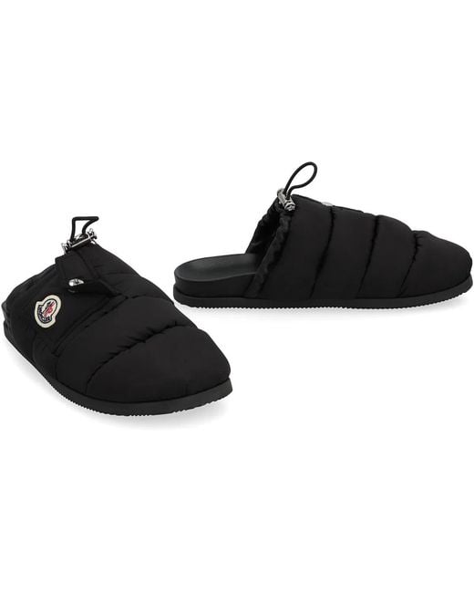 Moncler Black Mon Pocket Mules