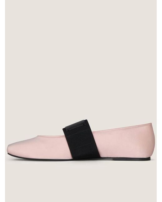 Givenchy Pink Sliced Square Ballerinas