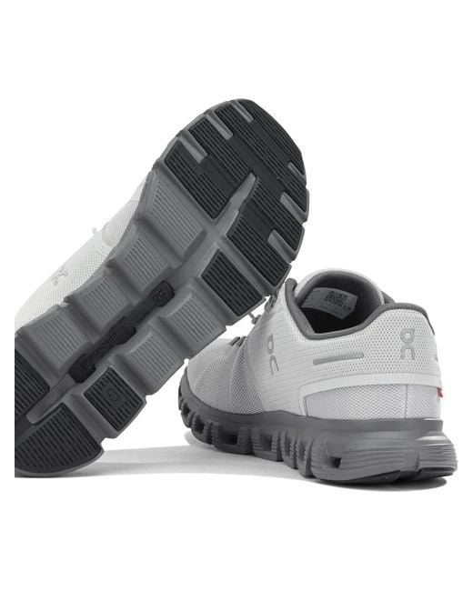 On Shoes Gray "Cloud 6" Low Sneakers for men