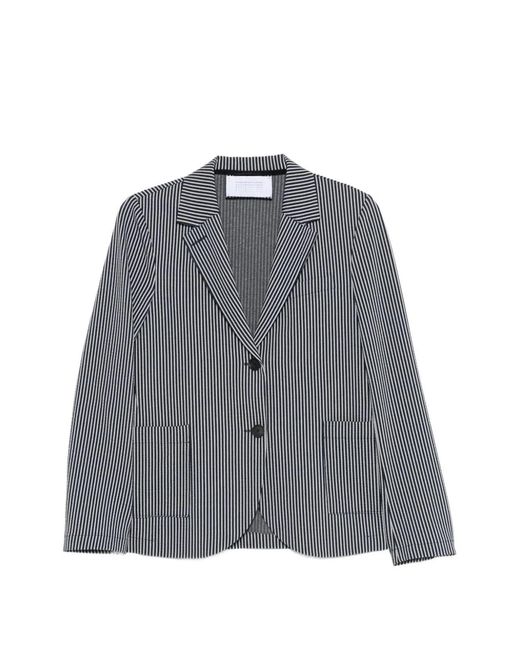 Harris Wharf London Gray Cotton Blend Blazer Jacket