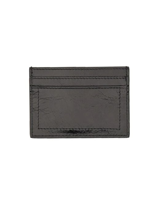 Moschino Couture Black Card Holder With Plaque